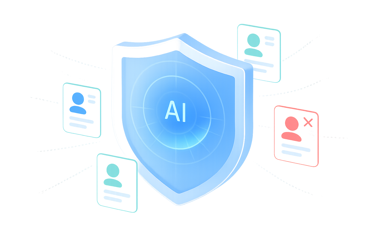 AI-powered Application Fraud Prevention FraudShield illustration